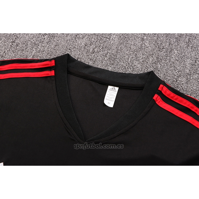 Chandal del Manchester United Manga Corta 2022-2023 Negro - Pantalon Corto